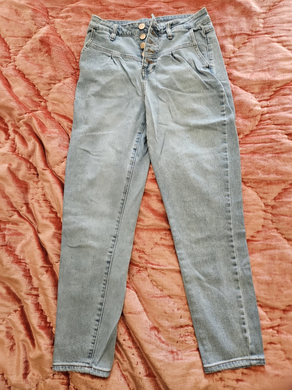 Wild Fable High-Rise Light Blue Mom Jeans, Perfectly Worn-in
